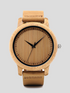 Bamboo With Real Leather Band
