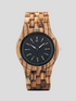 Zebra Pattern Wood Band Watch
