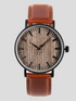 Metal Case Wooden Dial Face