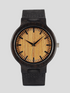 Natural Black Wood Vintage Watch